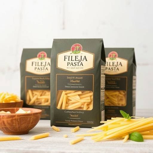A package of Fileja pasta, a traditional Calabrian pasta shape