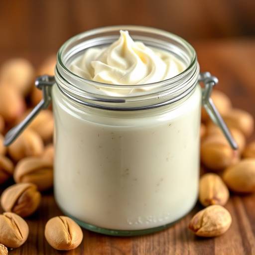 Jar of pistachio cream from Sicily