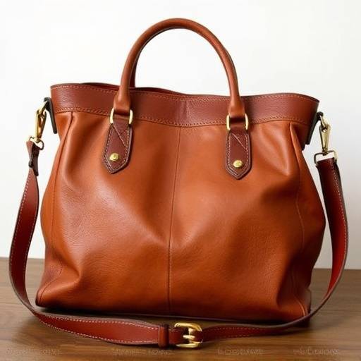 Leather handbag made in Florence, Tuscany