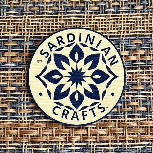 Logo of 'Sardinian Crafts', featuring handwoven textiles