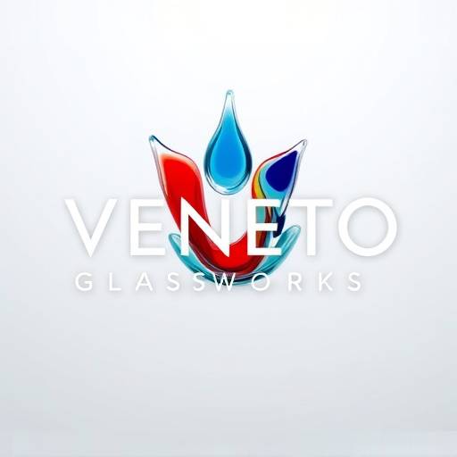 Logo of 'Veneto Glassworks', showcasing Murano glass creations
