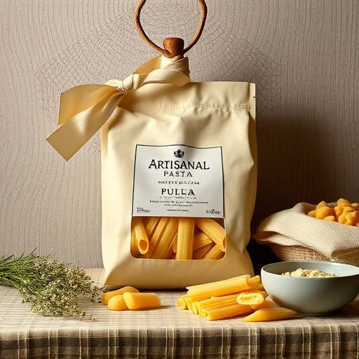 Package of artisanal pasta from Puglia