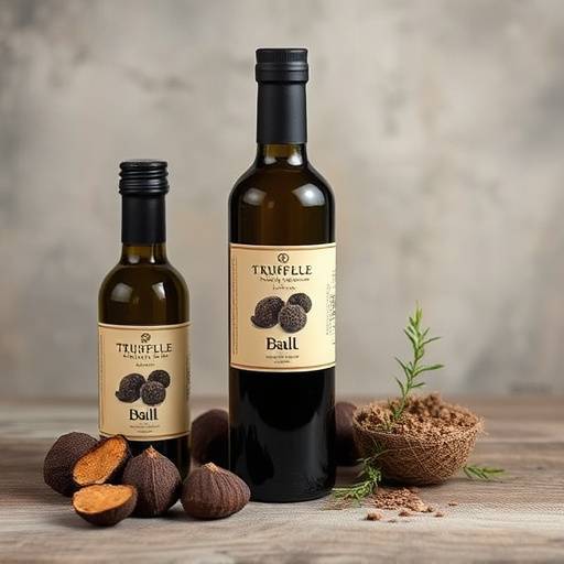 Selection of truffle infused olive oil